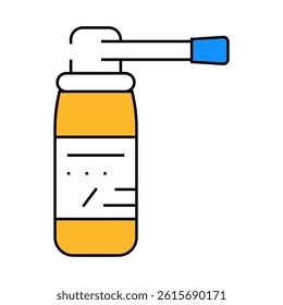 spray medicaments line icon vector. spray medicaments sign. isolated symbol illustration