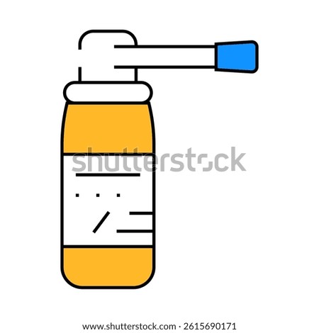 spray medicaments line icon vector. spray medicaments sign. isolated symbol illustration