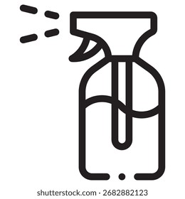 Spray Modern Vetor Icon - Modelo de Símbolo de Ilustração Mínima para Web Mobile App UI Design