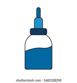 spray for the nose and throat in a jar with a special nozzle. vector illustration isolated on a white background. for websites, icons, apps, and banners