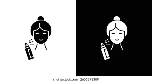 Spray on face icon Vector scalable graphics