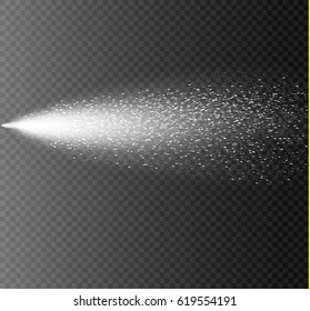 Spray on a transparent background.