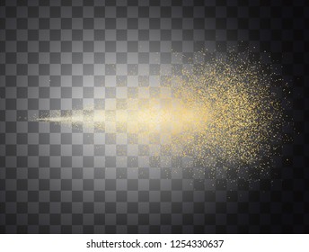 spray on a transparent background. Water atomizer.