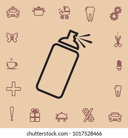 Spray outline icon, vector design element