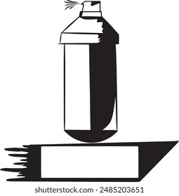 spray paint bottle isolated icon