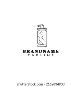 Logo-Design der Spray-Flasche - moderne Vektorgrafik