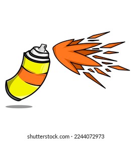 spray paint can vector design on white background
