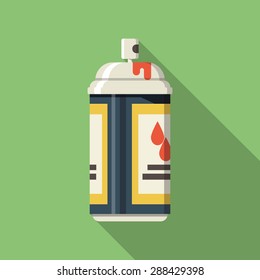 Spray Paint Can .Vector Flat Icon