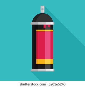 Spray Paint Can .Vector Flat Icon