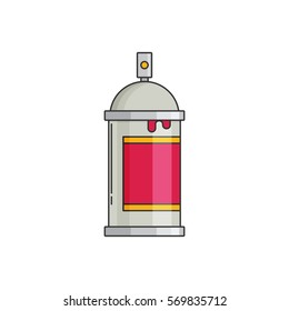 Spray Paint Can .Vector Flat Icon