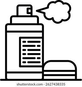 Design de Ícone Criativo de Vetor com Pintura a Spray