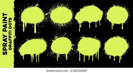 Elemento de punto de pintura en aerosol con efecto salpicadura y goteo. Grunge estilo urbano, adecuado para el fondo, pegatina, y más