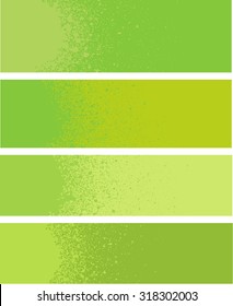 spray paint gradient detail in green yellow