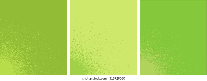 spray paint gradient detail in green yellow