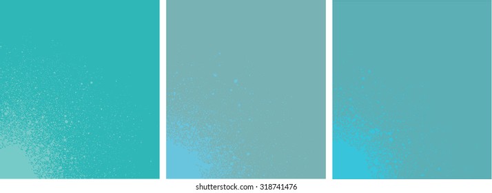 spray paint gradient detail in light blue