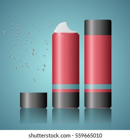 spray paint. hairspray. deodorant