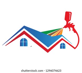 Spray Paint Home Logo