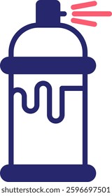 Spray Paint Icon Fill Vector Illustration