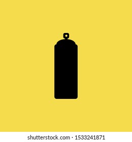 Spray Paint icon isolated on Yellow Background. Construction Concept. - Vector 