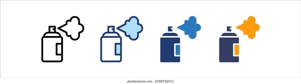 Spray Paint Icon Set Multiple Style Collection