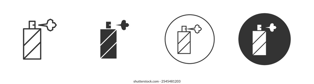 Spray Farbe Symbol Einfache Kontur Vektor Logo