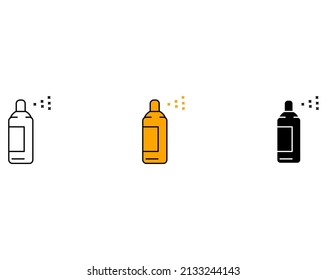 spray paint icon symbol vector elements for infographic web