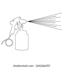 diseño de ilustración vectorial de icono de pintura con spray