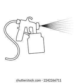 diseño de ilustración vectorial de icono de pintura con spray