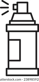 Spray paint icon. Vector illustration of spray can symbol isolated on white background
