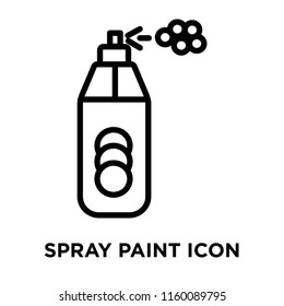 Spray paint icon vector isolated on white background, Spray paint transparent sign , line and outline elements in linear style