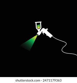 Spray Paint icon vector. spray paint nozzle high-pressure spray paint icon.