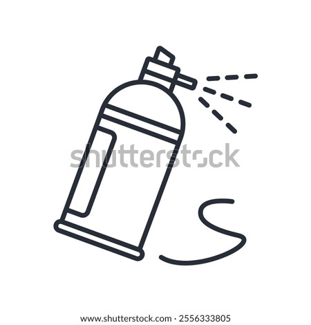 Spray paint icon. vector.Editable stroke.linear style sign for use web design,logo.Symbol illustration.