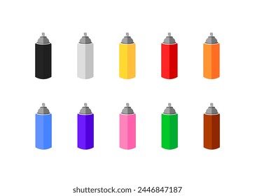 Iconos de pintura en aerosol colección. Estilo plano. Iconos vectoriales
