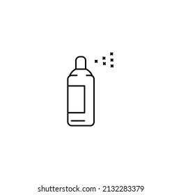 Symbol-Vektorelemente für Sprühfarbensymbole, für Infografiken