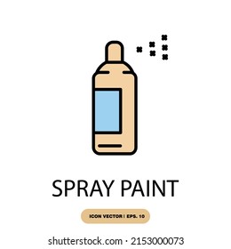 Symbol-Vektorelemente für Sprühfarbensymbole, für Infografiken
