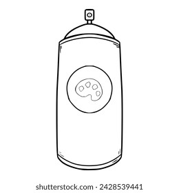 spray paint illustration sketch outline vector	
