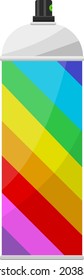 Spray paint, illustration, vector on white background.