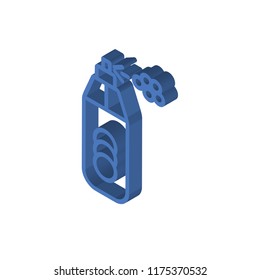Spray paint isometric left top view 3D icon