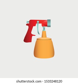 Spray Paint Machine Icon. Construction Concept, Cartoon of Sickle Vector Icon for Web Design Isolated on White Background - Vector
