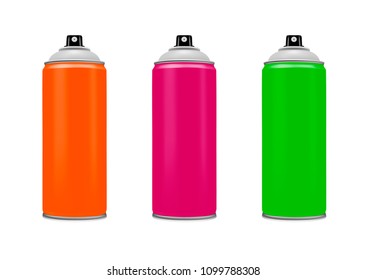 Spray paint on a white background.Vector illustration.