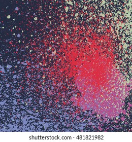 Spray paint pattern vector grunge, creative hand drawing, splash paint modern