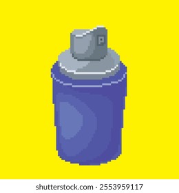 spray paint pixel art, vector illustration on isolated background.