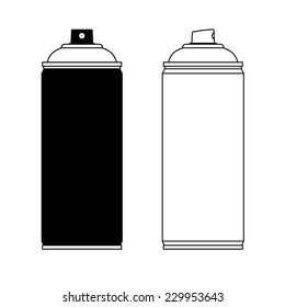 Spray paint silhouette