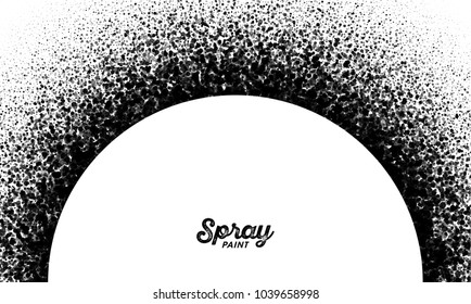 Spray paint splatter pattern, vector illustration