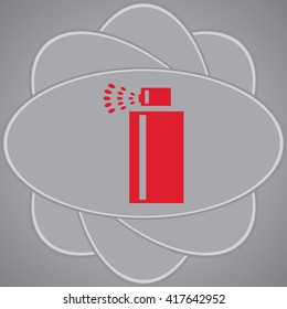 Spray with paint vector icon
