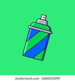 Ilustración De Icono De Vector De Pintura En Aerosol Sobre Fondo Aislado.	