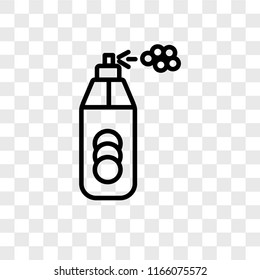 Spray paint vector icon isolated on transparent background, Spray paint logo concept