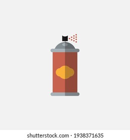 Spray Paint vector illustration, flat design spray paint, isolated on white background