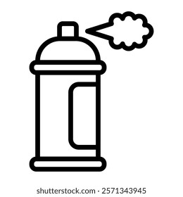 Spray Paint Vector Line Icon Design