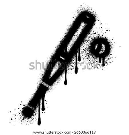 Spray Painted Graffiti BASEBALL icon  Sprayed isolated with a white background.